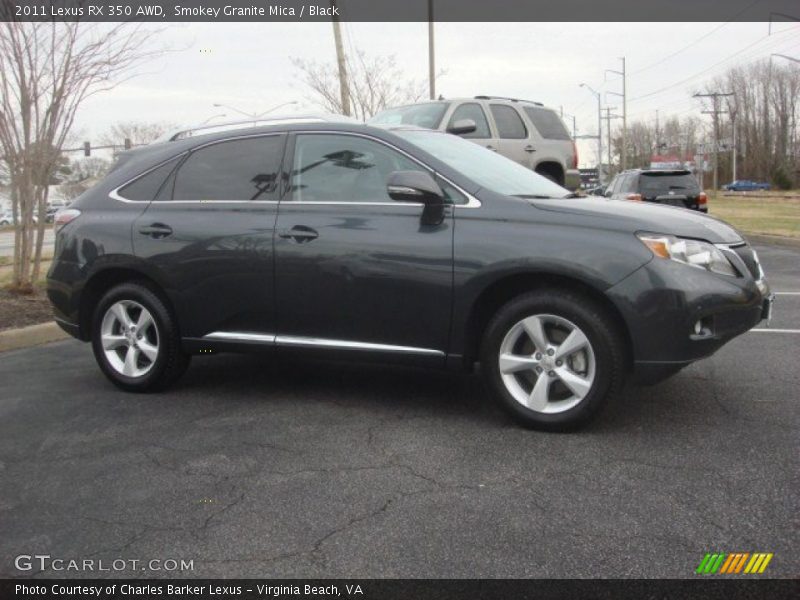 Smokey Granite Mica / Black 2011 Lexus RX 350 AWD