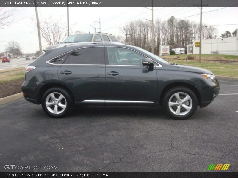 Smokey Granite Mica / Black 2011 Lexus RX 350 AWD