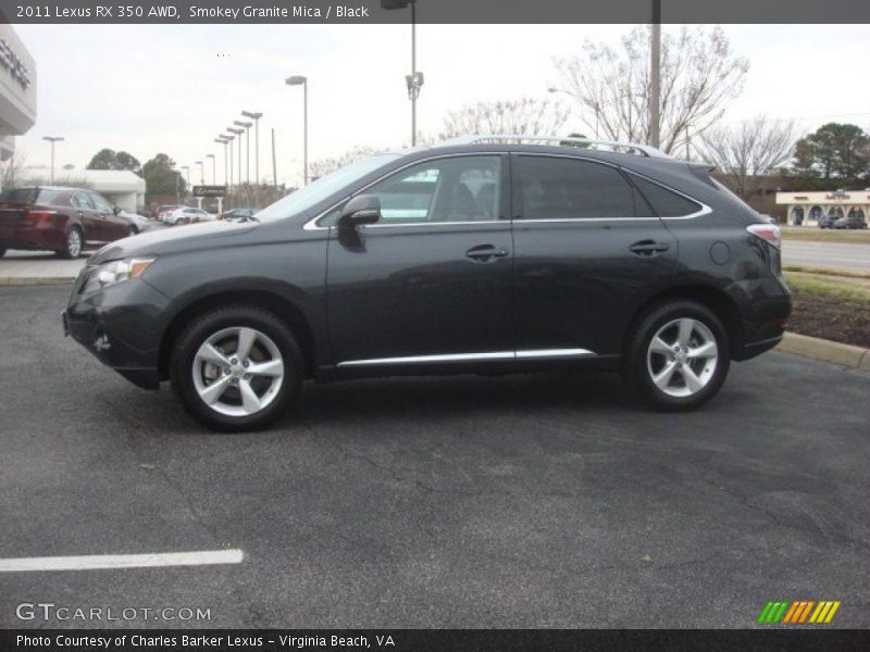 Smokey Granite Mica / Black 2011 Lexus RX 350 AWD