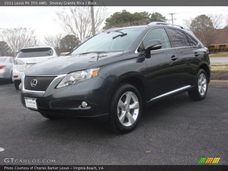 Smokey Granite Mica / Black 2011 Lexus RX 350 AWD