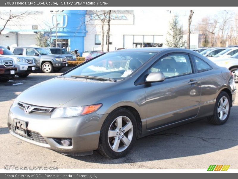 Galaxy Gray Metallic / Gray 2008 Honda Civic EX-L Coupe