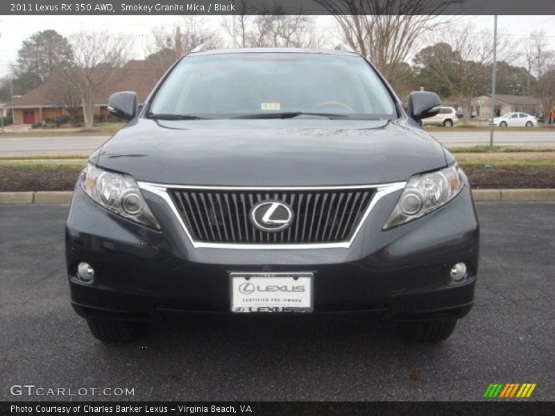 Smokey Granite Mica / Black 2011 Lexus RX 350 AWD