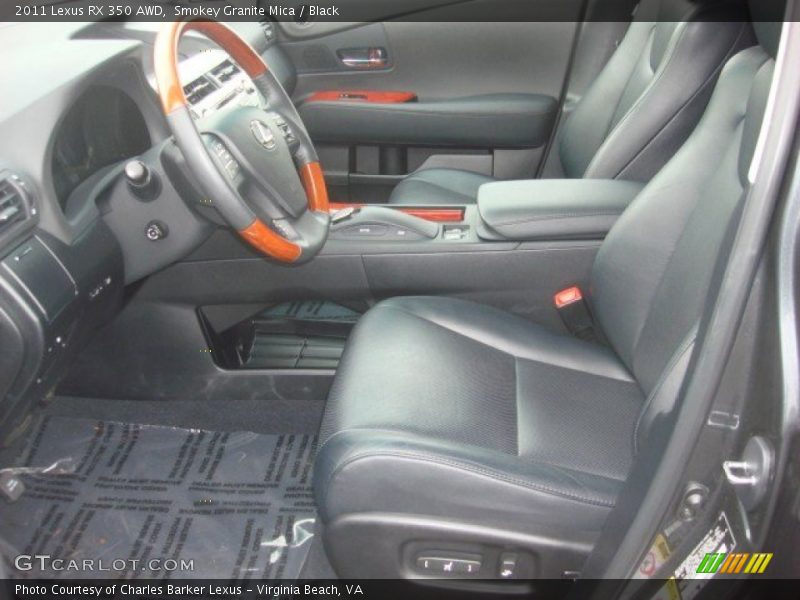 Smokey Granite Mica / Black 2011 Lexus RX 350 AWD
