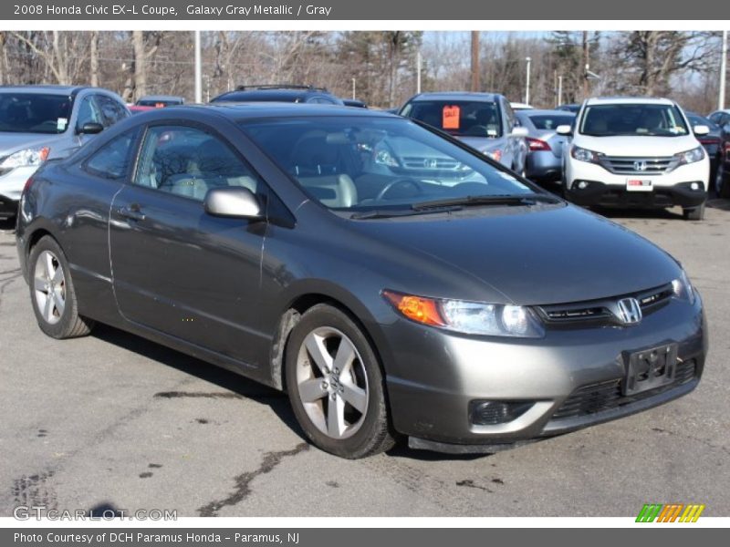 Galaxy Gray Metallic / Gray 2008 Honda Civic EX-L Coupe