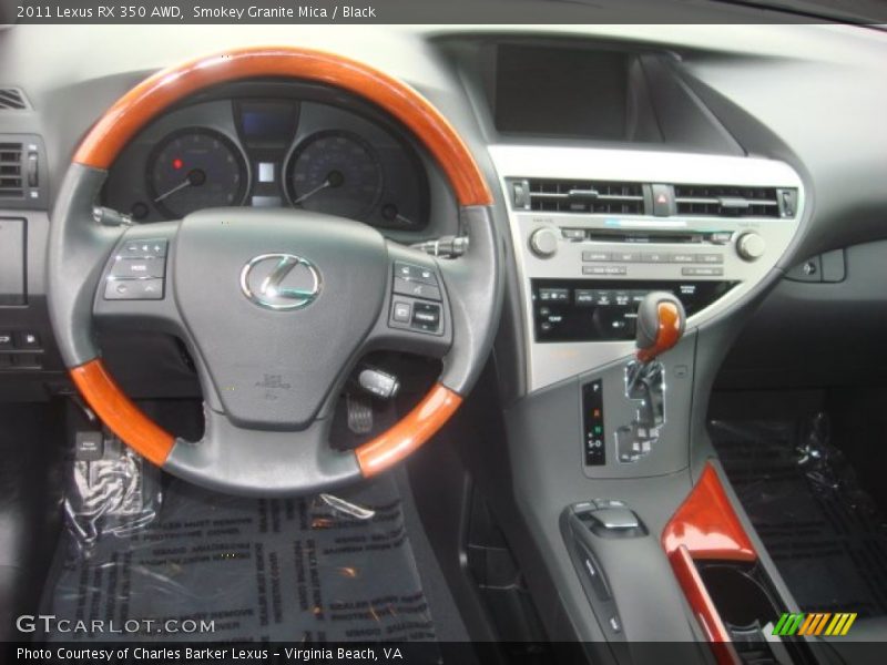 Smokey Granite Mica / Black 2011 Lexus RX 350 AWD