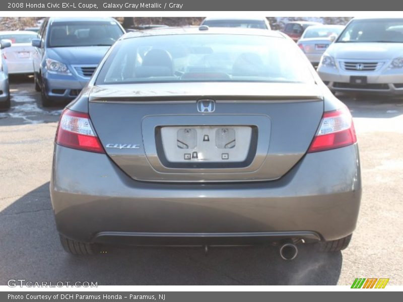 Galaxy Gray Metallic / Gray 2008 Honda Civic EX-L Coupe