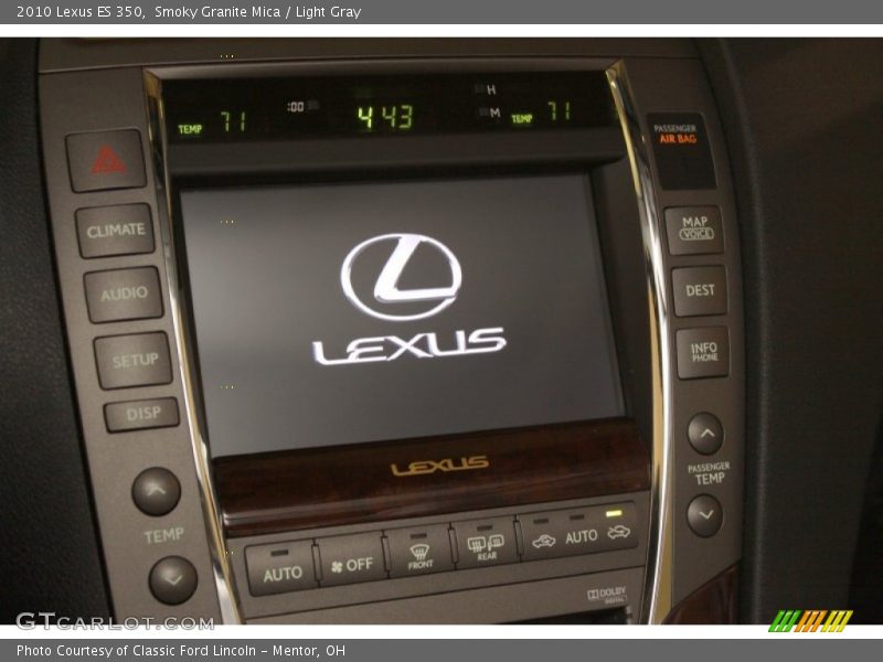 Smoky Granite Mica / Light Gray 2010 Lexus ES 350
