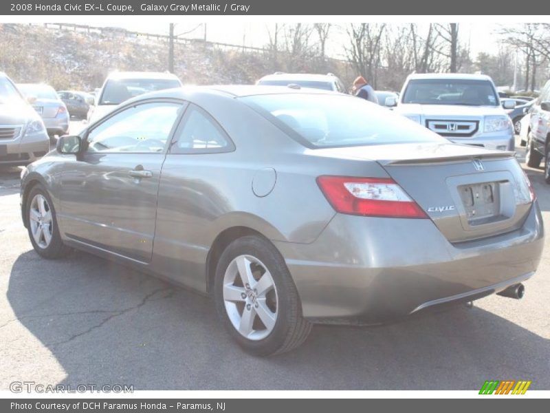 Galaxy Gray Metallic / Gray 2008 Honda Civic EX-L Coupe