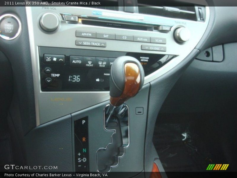 Smokey Granite Mica / Black 2011 Lexus RX 350 AWD
