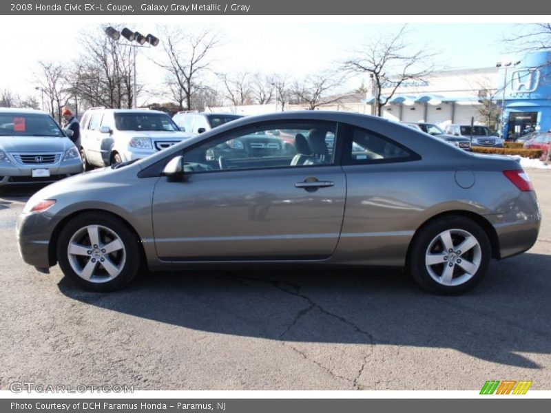 Galaxy Gray Metallic / Gray 2008 Honda Civic EX-L Coupe