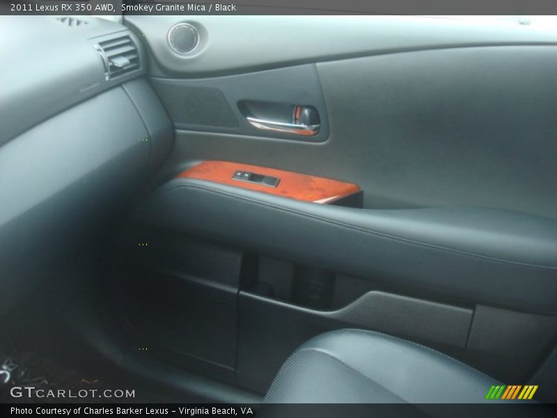 Smokey Granite Mica / Black 2011 Lexus RX 350 AWD