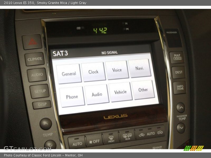 Smoky Granite Mica / Light Gray 2010 Lexus ES 350