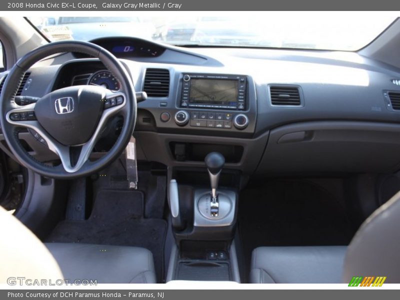 Galaxy Gray Metallic / Gray 2008 Honda Civic EX-L Coupe