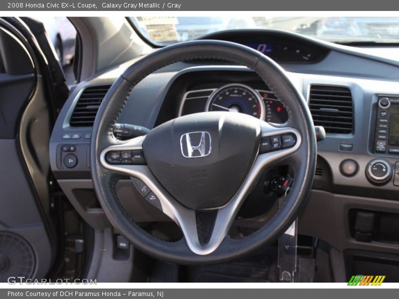 Galaxy Gray Metallic / Gray 2008 Honda Civic EX-L Coupe