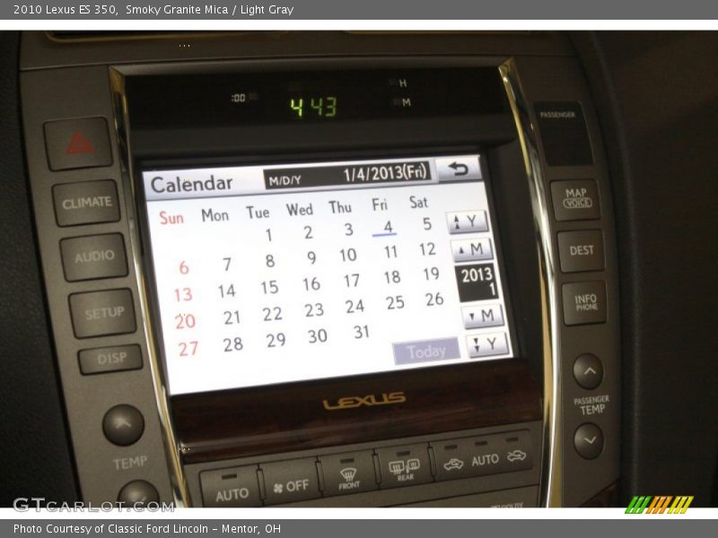 Smoky Granite Mica / Light Gray 2010 Lexus ES 350