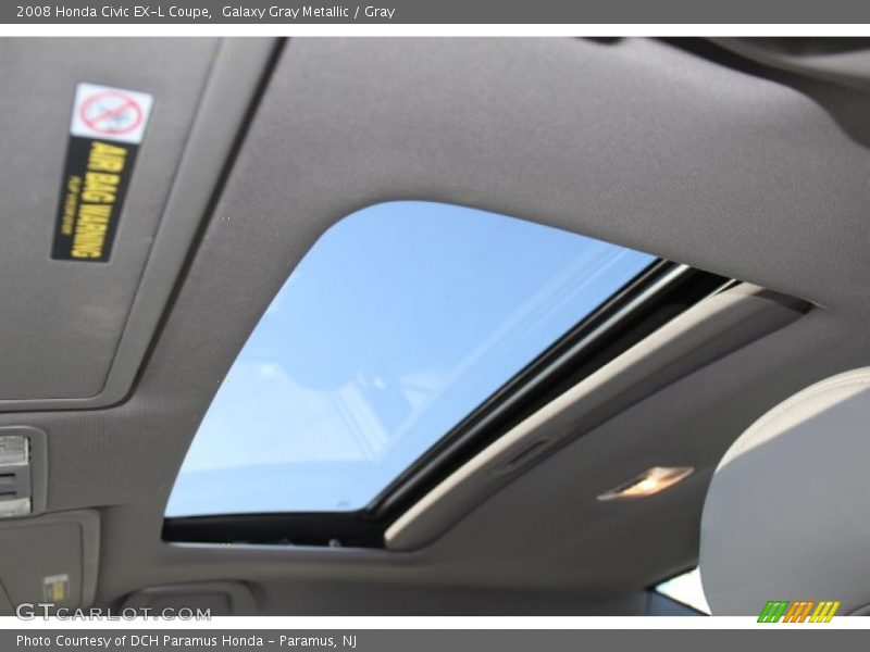 Galaxy Gray Metallic / Gray 2008 Honda Civic EX-L Coupe
