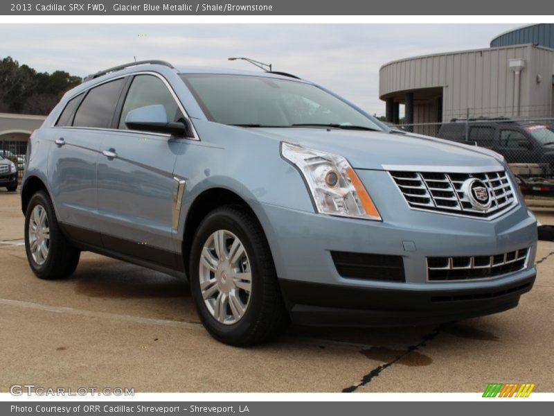 Glacier Blue Metallic / Shale/Brownstone 2013 Cadillac SRX FWD