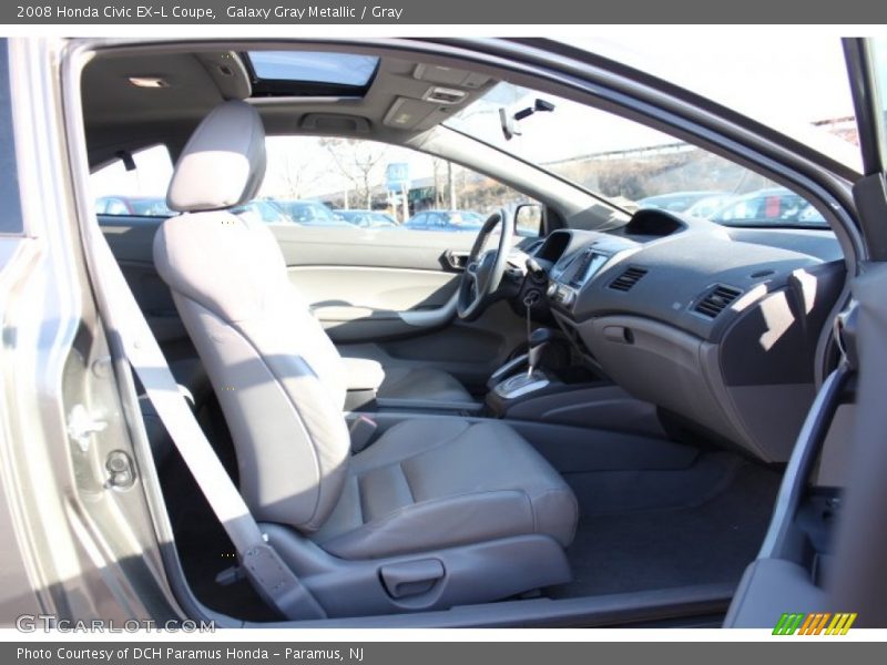 Galaxy Gray Metallic / Gray 2008 Honda Civic EX-L Coupe