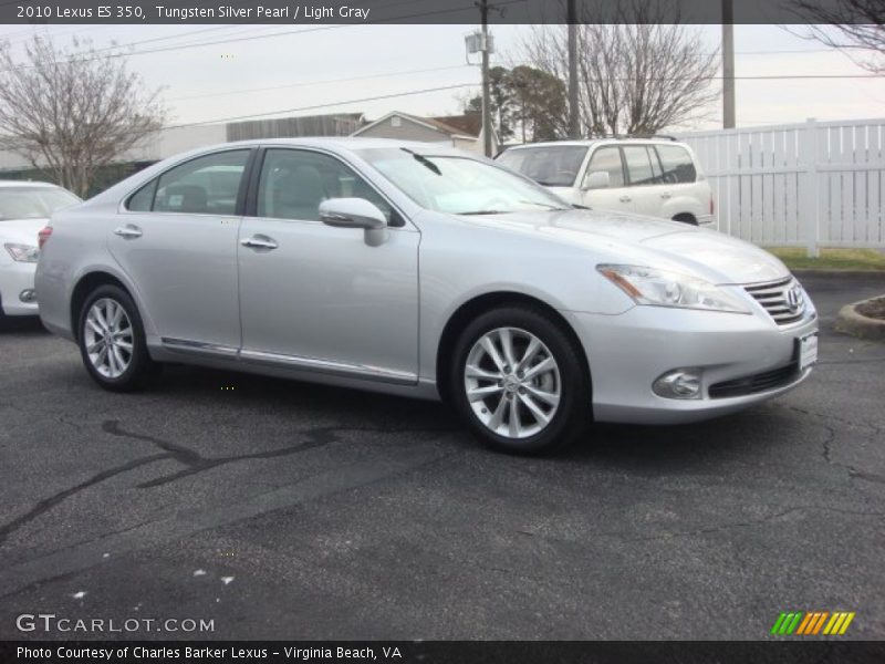 Tungsten Silver Pearl / Light Gray 2010 Lexus ES 350