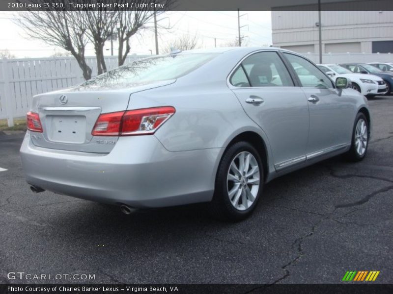 Tungsten Silver Pearl / Light Gray 2010 Lexus ES 350