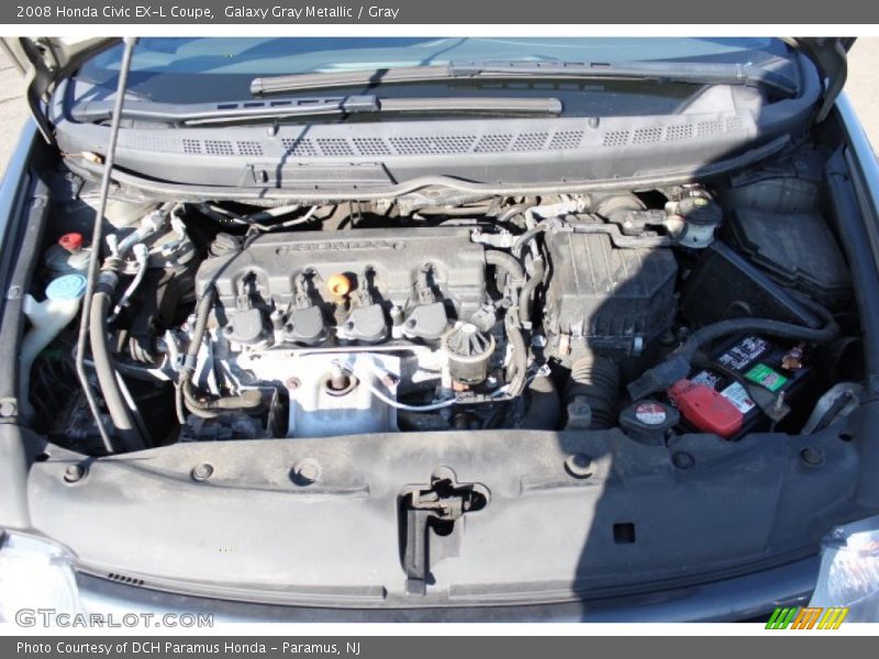 Galaxy Gray Metallic / Gray 2008 Honda Civic EX-L Coupe