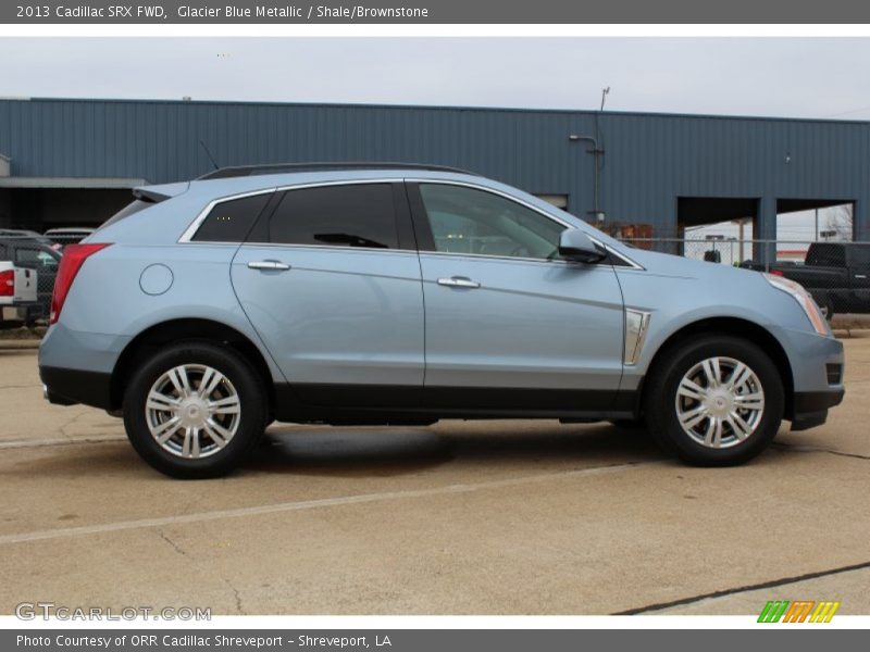 Glacier Blue Metallic / Shale/Brownstone 2013 Cadillac SRX FWD