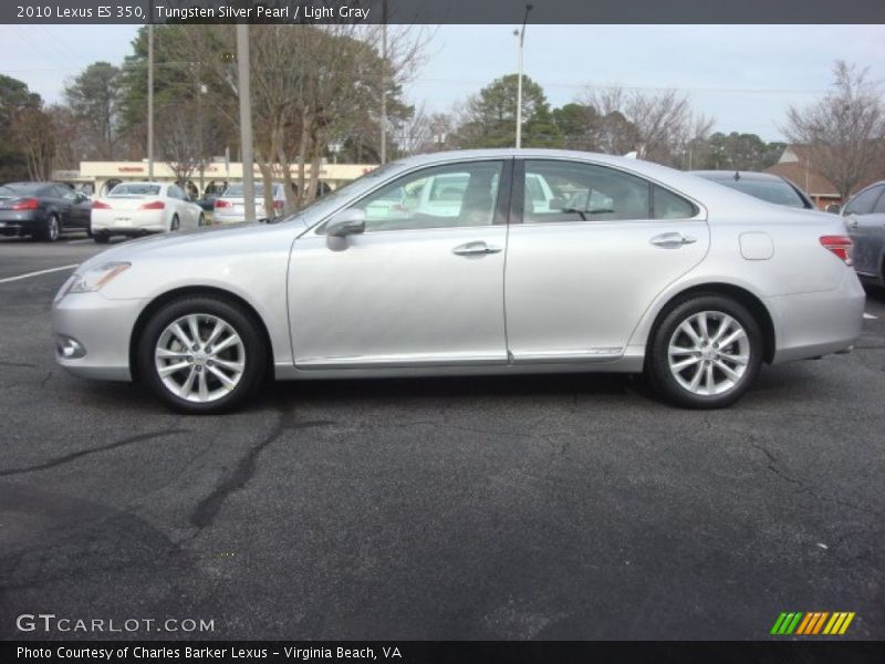 Tungsten Silver Pearl / Light Gray 2010 Lexus ES 350