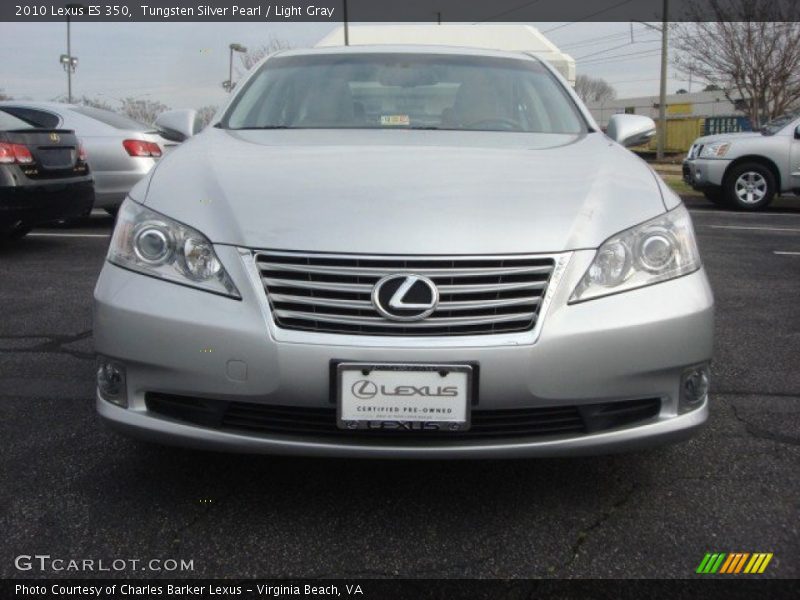 Tungsten Silver Pearl / Light Gray 2010 Lexus ES 350