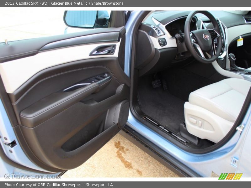Glacier Blue Metallic / Shale/Brownstone 2013 Cadillac SRX FWD