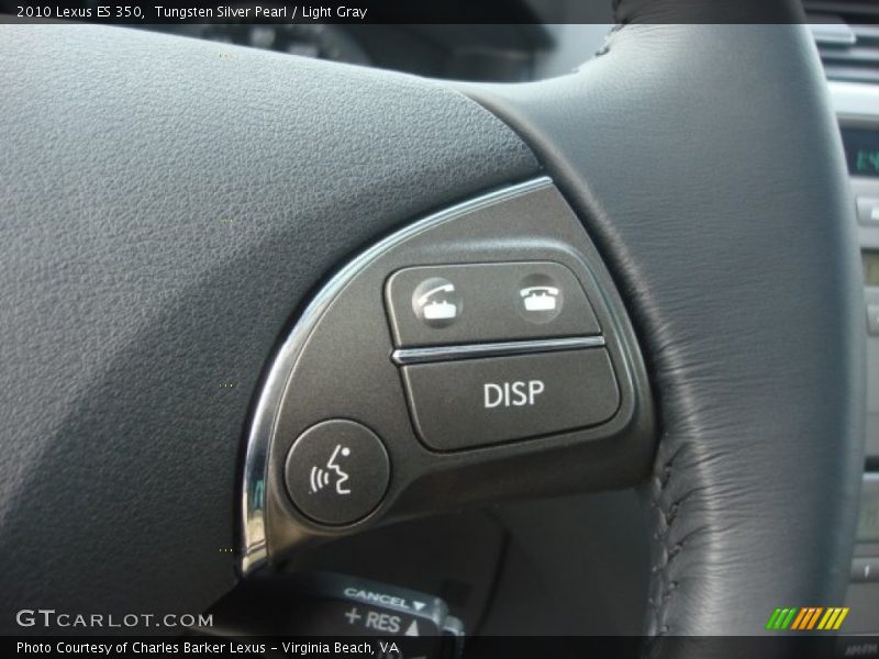 Tungsten Silver Pearl / Light Gray 2010 Lexus ES 350