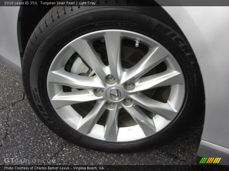 Tungsten Silver Pearl / Light Gray 2010 Lexus ES 350