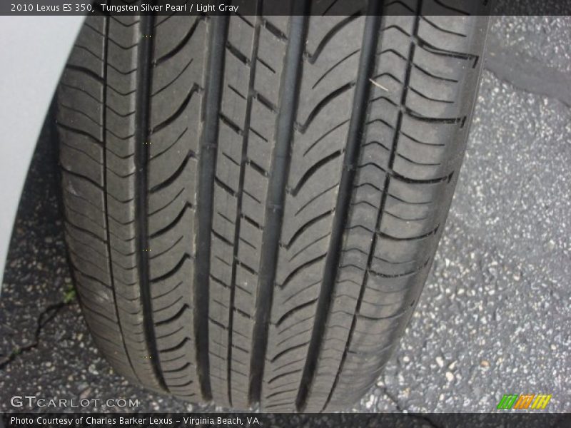 Tungsten Silver Pearl / Light Gray 2010 Lexus ES 350