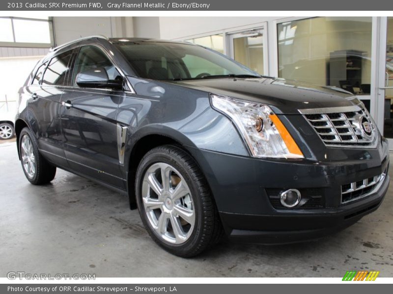 Gray Flannel Metallic / Ebony/Ebony 2013 Cadillac SRX Premium FWD