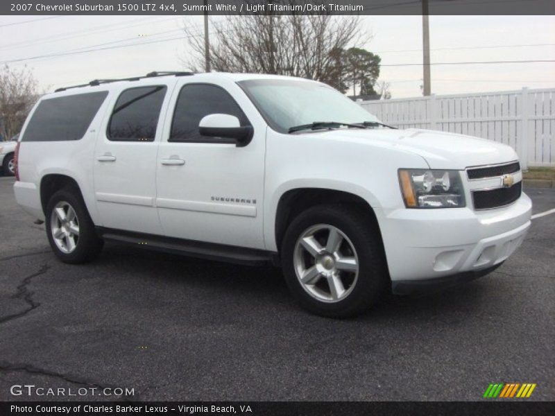 Summit White / Light Titanium/Dark Titanium 2007 Chevrolet Suburban 1500 LTZ 4x4