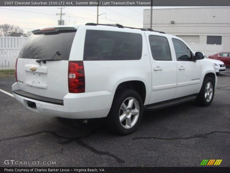Summit White / Light Titanium/Dark Titanium 2007 Chevrolet Suburban 1500 LTZ 4x4