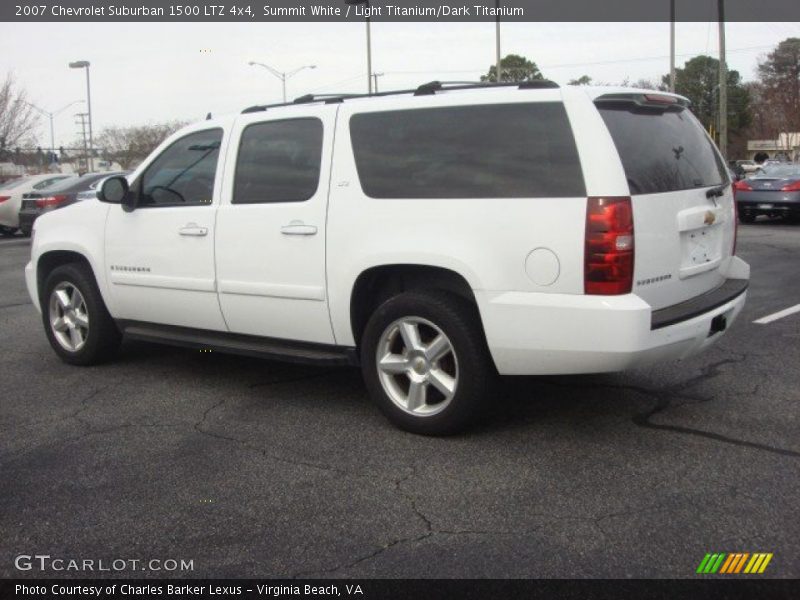 Summit White / Light Titanium/Dark Titanium 2007 Chevrolet Suburban 1500 LTZ 4x4