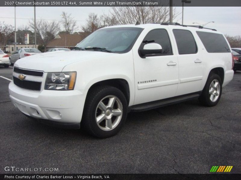 Summit White / Light Titanium/Dark Titanium 2007 Chevrolet Suburban 1500 LTZ 4x4