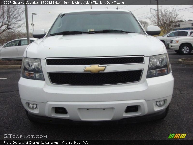 Summit White / Light Titanium/Dark Titanium 2007 Chevrolet Suburban 1500 LTZ 4x4