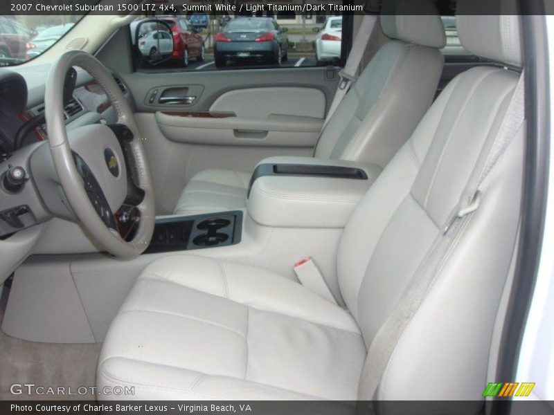 Summit White / Light Titanium/Dark Titanium 2007 Chevrolet Suburban 1500 LTZ 4x4