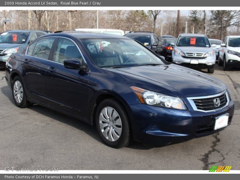 Royal Blue Pearl / Gray 2009 Honda Accord LX Sedan