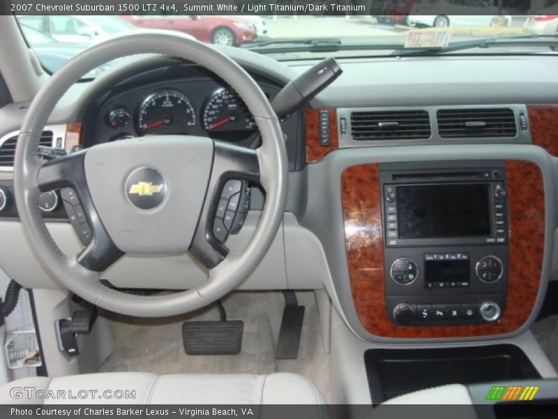 Summit White / Light Titanium/Dark Titanium 2007 Chevrolet Suburban 1500 LTZ 4x4