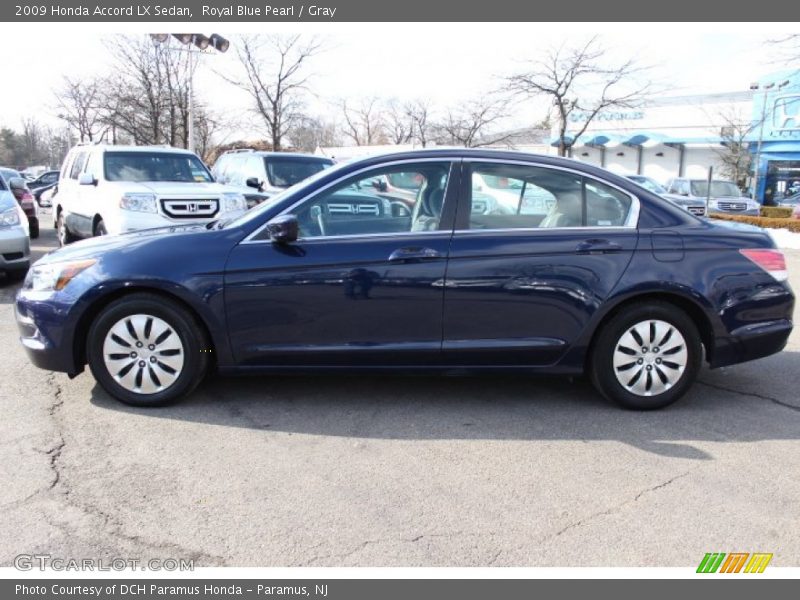 Royal Blue Pearl / Gray 2009 Honda Accord LX Sedan