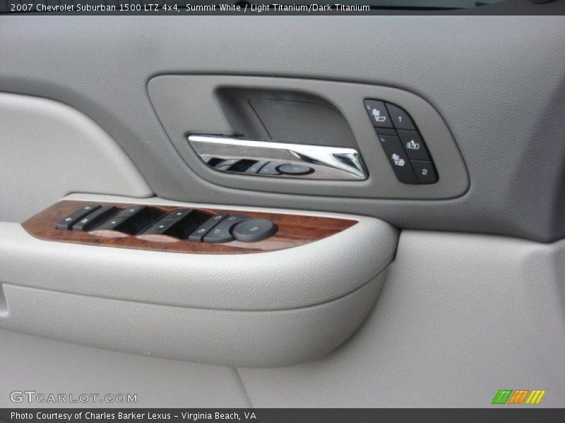 Summit White / Light Titanium/Dark Titanium 2007 Chevrolet Suburban 1500 LTZ 4x4