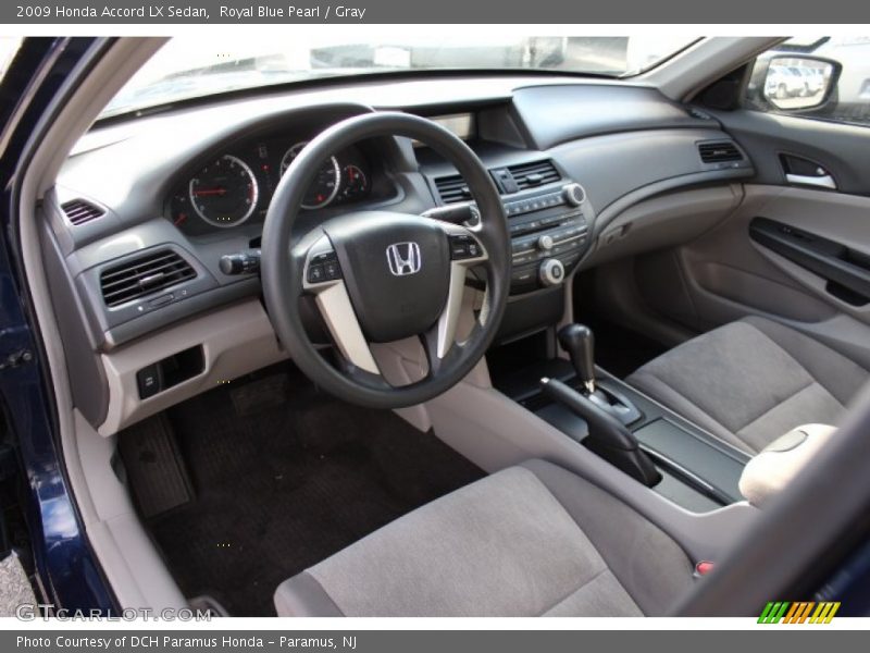 Royal Blue Pearl / Gray 2009 Honda Accord LX Sedan