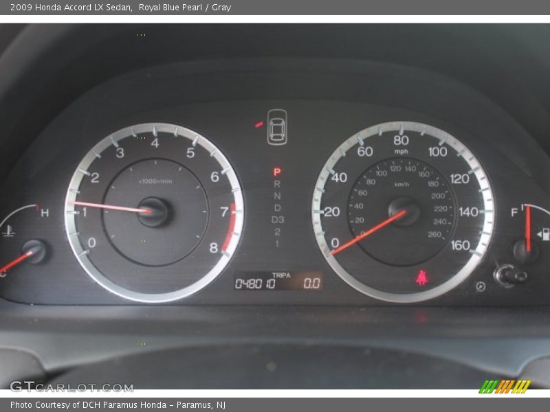 Royal Blue Pearl / Gray 2009 Honda Accord LX Sedan