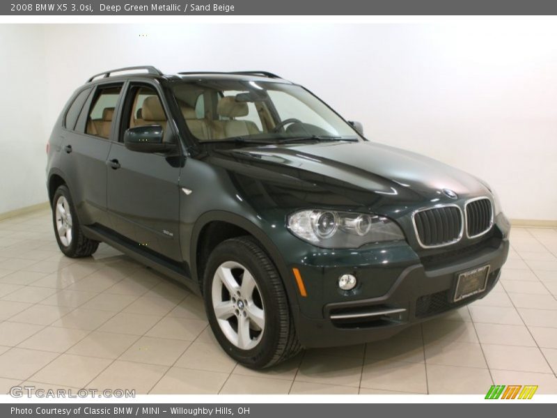 Deep Green Metallic / Sand Beige 2008 BMW X5 3.0si