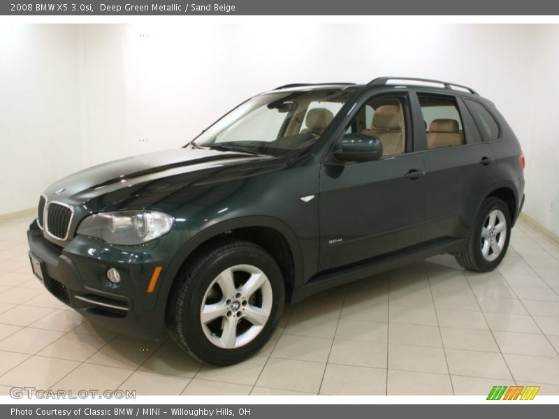 Deep Green Metallic / Sand Beige 2008 BMW X5 3.0si