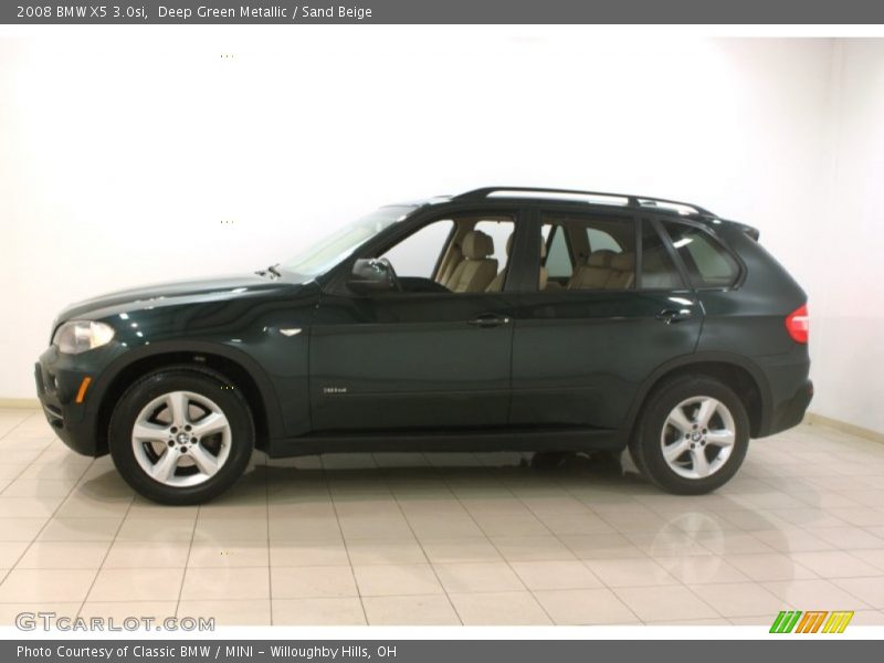 Deep Green Metallic / Sand Beige 2008 BMW X5 3.0si