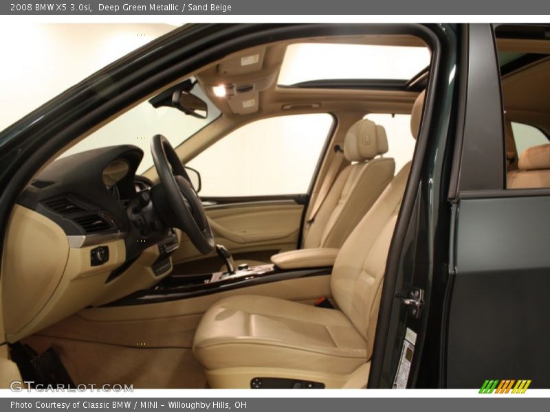 Deep Green Metallic / Sand Beige 2008 BMW X5 3.0si