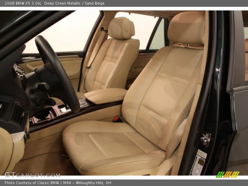 Deep Green Metallic / Sand Beige 2008 BMW X5 3.0si